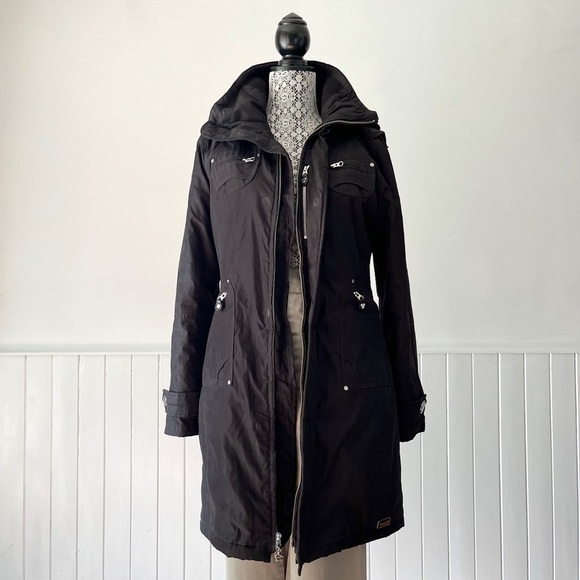 Aritzia TNA Blk Verbier Hooded Parka Coat Size S - Picture 16 of 16